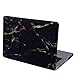 HDE Plastic Hard Case and Keyboard Cover for MacBook Pro 13 (Non Retina) Snap On Protective Hard Shell Black Marble Design Fits Old MacBook Pro 13 Inch Model A1278 with CD Drive (Black Gold Marble)