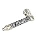 XEARS- PIPE Mini Grinder kit zinc Alloy Jamaican Style, This is a Very Good Gift (Black)