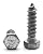 Hex Lag Screws Hot Dipped Galvanized 3/8"-7 x 2" - Qty-100