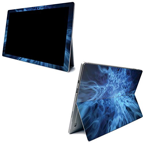 MightySkins Skin for Microsoft Surface Pro 7 - Blue Mystic Flames | Protective,…