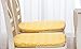 Peacewish Dining Chair Pads Seat Cushions for Kitchen Chairs (Yellow, Set of 4)