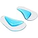 Arch Support Insoles (4 PCS) Pu Gel Foot Massage Flat Feet Insoles 2 Pairs