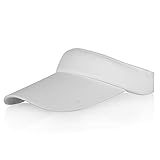 Multiple Colors Sun Visors for Women and Men, Long Brim Thicker Sweatband Adjustable Velcro Hat for Golf Cycling Fishing Tennis Running Jogging and other Sports