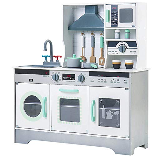 Kinderküche Spielküche Holz Kinderspielküche Kinder Spielzeug Miniküchen Holzküche Küchenspielzeug Set Kitchen Holzküche…