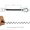 Shelure-Black-Fishing-Lanyard-Accessories-Plastic-Retractable-Coiled-Tether-with-Carabiner-for-Pliers-Lip-Grips-Tackle-Fish-Tools-Pack-of-8