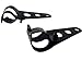 TMS® Black Headlight Mount Brackets Fork Ears for Motorcycle Bobber Cafe Racer 28mm-34mm