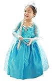 About Time Co Princess Girls Snow Queen Dress Costume Party Outfit (5-6 Years)