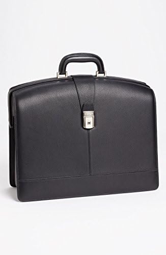 Bosca Leather Partners Briefcase - Black Old Leather