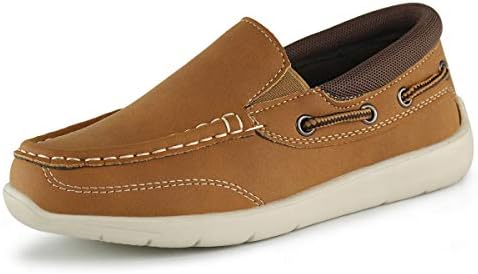 boys tan boat shoes