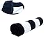 Lara Cabana 100% Turkish Cotton Beach Towel Pool Spa Bath by Corner4Shop (Black/White Striped)