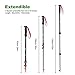 Mountaintop Trekking Poles/Walking Sticks/Hiking Poles - 2 Pack