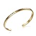 SOLOCUTE Gold Bangle Bracelet Engraved 