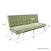 DHP Emily Futon With Chrome Legs, Tan Velvet