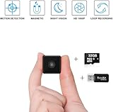 Mini Spy Camera Wireless Cop Spy Cam 1080P Spy Camera Wireless Hidden Camera with 32gb sd Card Hidden Spy Camera-No WiFi Needed-Nanny Cam Automatic Night Vision[ Newest Version]