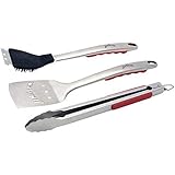 Jim Beam JB0160 Soft Grip Handle Grilling Tools Set (3-Piece)