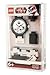 LEGO Midsize 3408STW1 Star Wars Luke and Han Solo Plastic Watch with Two-Tone Link Bracelet
