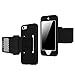 Fintie iPod Touch 6 Armband - [CaseBot Series] iTouch 6 / iTouch 5 Sports Running & Exercise Gym Armband with Premium Flexible Detachable Silicone Case Cover Combo for iPod Touch 6th GEN, Black
