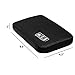 BAGSMART Electronic Organizer Travel Cable Organizer Portable Electronics Accessories Bag for Cords, USB, Black