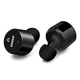 True Wireless Earbuds, ELEGIANT Stereo Wireless Headphones Mini in-ear Sport Earphones Earbuds with Mic for iPhone 8/7/7Plus/6/6s/6Plus/iPad/SamsungS7/S6/Edge S5/Note 5/Sony/LG/PCs/Tablet Black