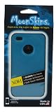 Moonskins MSK-TW01-01 Glow in the Dark Case for iPhone 4/4S - 1 Pack - Carrying Case - Retail Packaging - Blue