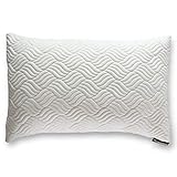 TRANZZQUIL Hypoallergenic Bed Pillow for Sleeping, Shredded Memory Foam Pillow with Dust Mite Resistant Bamboo Cover, Adjustable Loft for Back and Side Sleeper,Queen size.
