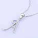 VIKI LYNN Letter A Initial Necklace 925 Sterling Silver Cubic Zirconia Alphabet Personalized Gifts for Women