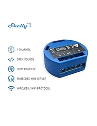 Shelly 1 One Relay Switch Wireless WiFi Home Automation iOS Aplicación para Android Paquete de 2