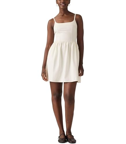 Levi's Women's Tuli Denim Mini Dress, (New) Safari Cord, X-Small at Amazon Women's Clothing store