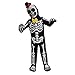 Spooktacular Creations Glows in the Dark Skeleton Costume for Boys, Halloween Skeleton Costume, Bone Jumpsuit for Kids