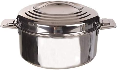 Hot N Fresh Double Walled Insulated hotpot chapathi/Food Casserole,Stainless Steel, 1000ml