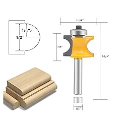 LEATBUY 1/2 Inch Shank Bullnose Router Bit