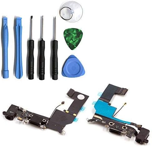 iPhone 5s charging socket, dock connector, microphone audio jack, headphone connection, home button contacts, cable repair kit.