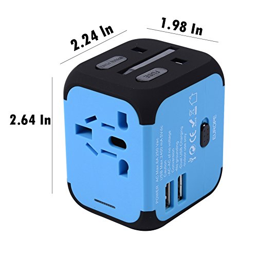 image for Universal Travel Adapter,Maxracy International Travel Adapters with 2.