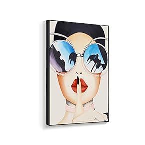 Framed Canvas Wall Art for Living Room, Bedroom Fashion Women Canvas Prints for Home Decoration Ready to Hanging - 16x24 inches