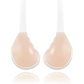 Invisible Lift Sticky Bra for Large Breasts - Women's Seamless Backless Strapless Push Up Adhesive Silicone Bra