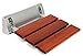 Kenley Folding Shower Seat Wooden Wall Mounted Bench Bathroom Stool - Teak Wood/Aluminum
