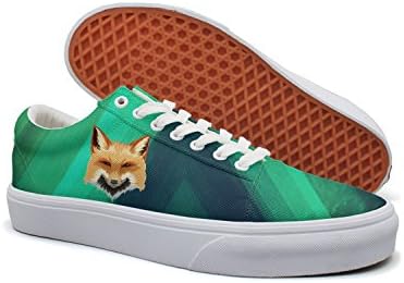 Fox Painting Drawing Art Women Canvas Running Sneakers Training Shoe