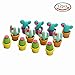 BinaryABC Cactus Erasers,Cartoon Erasers,Pencil Eraser Set, School Stationery 12pcs(Random Color)