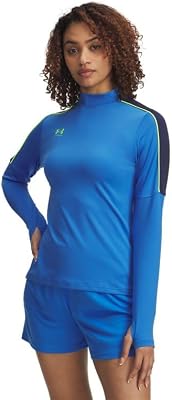 UA W Challenger Midlayer - Blue Atlantis / / High Vis Yellow - XL