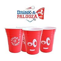 DRINK-A-PALOOZA: plastic Party Cups 16 oz hard plastic, 4 pack | Party Supplies for Adults