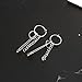 Milue 1Pair Safety Pin Shape Geometry Long Chain Tassel BTS Irregular Earring G-Dragon (B)