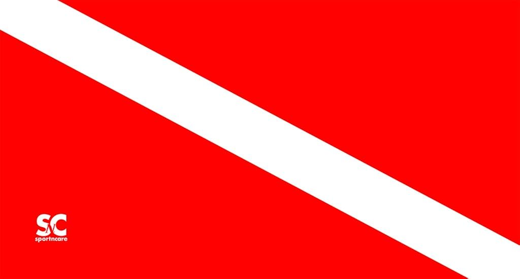 Sport N Care. Scuba Dive Flag Towel Micro Fiber Towel