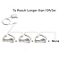 Dericam Power Extension Cable, DC 5 Volt Power Adapter Extension Cord, Extend Additional 10ft Length for DC 5V Power Adapter or Wall Charger, 3.5mm DC Plug, 5V-3M, White