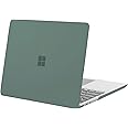MOSISO Case Only Compatible with Microsoft Surface Laptop Go 3/2/1 12.4 inch 2023 2022 2020 Release (Models: 2013 & 1943), Protective Plastic Hard Shell Case Cover, Emerald Green