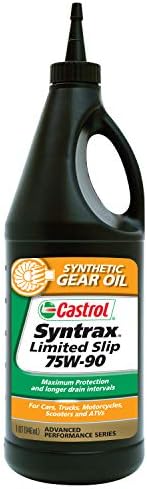 Castrol 06674-6PK Syntrax Limited deslizante 75W-90, aceite para caja de cambios&nbsp;1&nbsp;cuarto de gal&oacute;n, paquete de 6