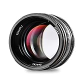 Kamlan 50mm F1.1 APS-C Large Aperture Manual Focus Lens, Standard Prime Lens for Sony E-Mount Mirrorless Camera, Alpha Series and NEX Series