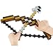 WENHSIN Pixel Mosaic Bow and Arrow Set Plastic Assembled for Kids Birthday Party Pixel Miner Gaming for Minecraft Toys (Brown)