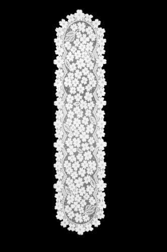 Heritage Lace Dogwood Table Runner, 14 by 53-Inch, White Lace, 134.62 x 35.56 x 0.32 cm, 134.62 x 35.56 x 0.3175 cm - Image 4