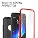 YOUMAKER Designed for iPhone 8 Case & iPhone 7 Case, Full Body Rugged with Built-in Screen Protector Heavy Duty Protection Slim Fit Shockproof Cover for iPhone 8 4.7 Inch - Red