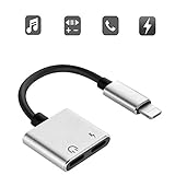 Dual Splitter Adapter for Headphones and Charger, 4 in 1 Headphone Audio Aux Cable for iPhone X (10)/ 7/7 Plus/ 8/8 Plus and More, Support Music Control/Phone Call